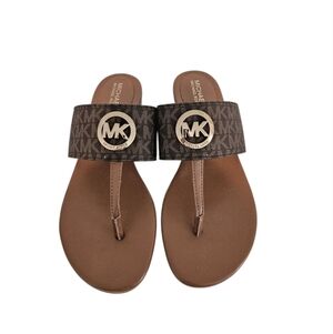 Michael Kors Women Synthetic Upper Thong Slippers Size 6M/36M Shoes FR20C